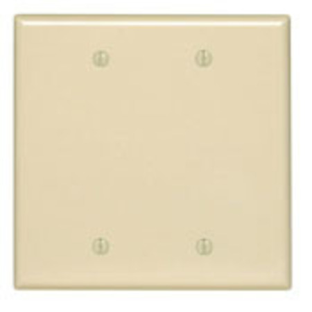 LEVITON Wallplates Mid Nyl 2G Blank-E PJ23-E